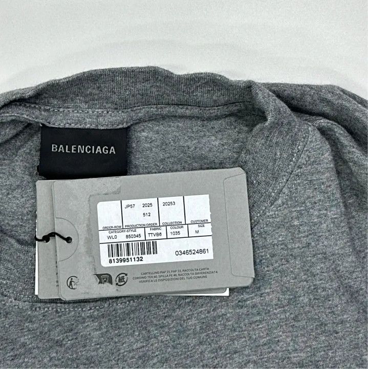 Balenciaga Balenciaga Luxury Script Oversized T-Shirt Size US M / EU 48-50 / 2 - 2 Thumbnail