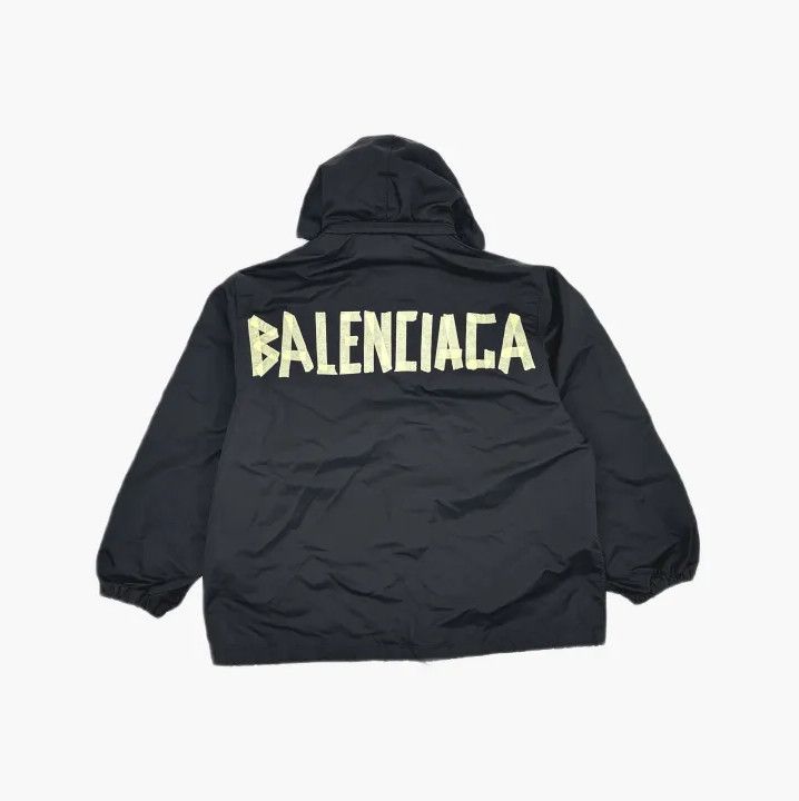 Balenciaga Balenciaga SS23 Logo Black Hooded Jacket Size US M / EU 48-50 / 2 - 3 Thumbnail