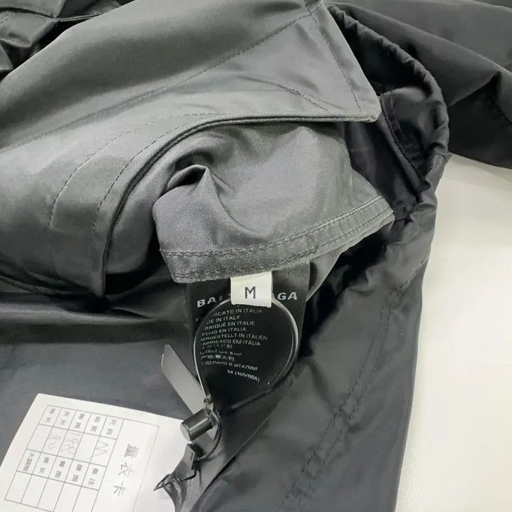 Balenciaga Balenciaga SS23 Logo Black Hooded Jacket Size US M / EU 48-50 / 2 - 5 Thumbnail