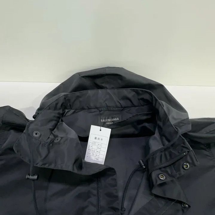 Balenciaga Balenciaga SS23 Logo Black Hooded Jacket Size US M / EU 48-50 / 2 - 11 Thumbnail