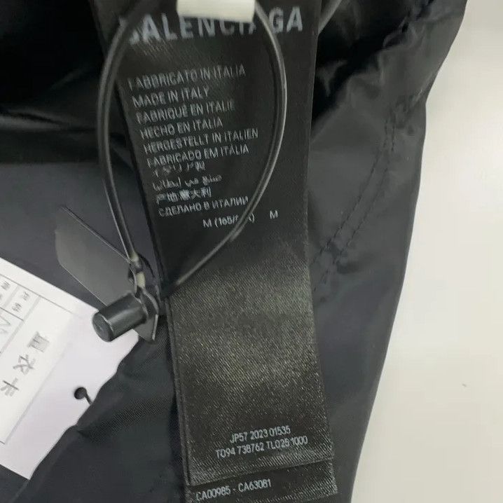 Balenciaga Balenciaga SS23 Logo Black Hooded Jacket Size US M / EU 48-50 / 2 - 6 Thumbnail