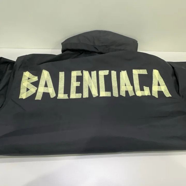 Balenciaga Balenciaga SS23 Logo Black Hooded Jacket Size US M / EU 48-50 / 2 - 18 Thumbnail