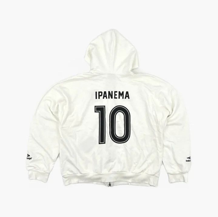 Balenciaga Balenciaga Stylish White Hooded Zip Sweatshirt Size US XS / EU 42 / 0 - 3 Thumbnail