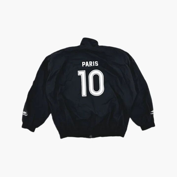 Balenciaga Balenciaga Black Soccer SS24 Zip-Front Jacket Size US L / EU 52-54 / 3 - 3 Thumbnail