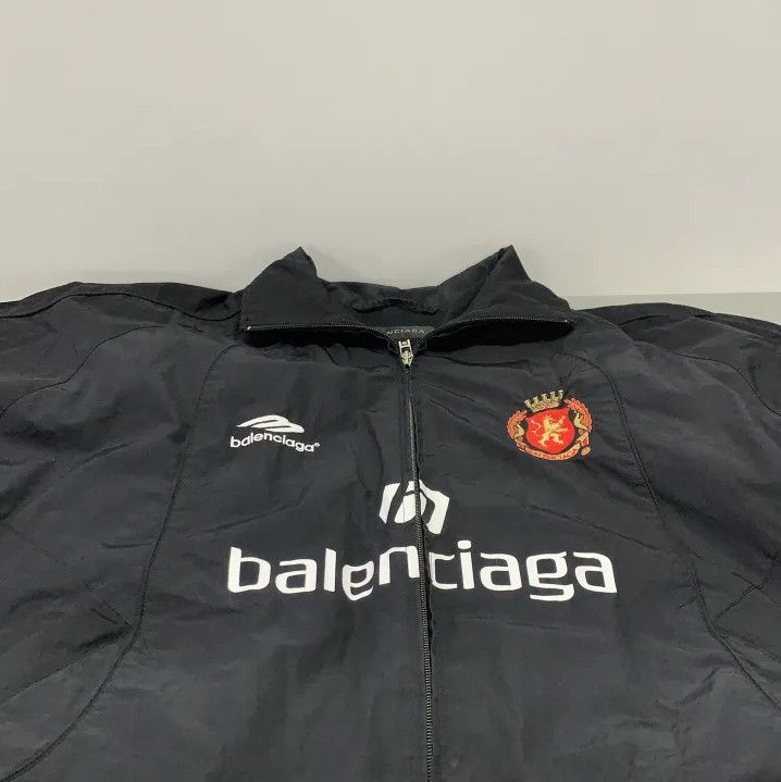 Balenciaga Balenciaga Black Soccer SS24 Zip-Front Jacket Size US L / EU 52-54 / 3 - 9 Thumbnail