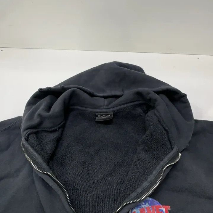 Balenciaga Balenciaga Earth Pattern Zip Hoodie Jacket Size US M / EU 48-50 / 2 - 6 Thumbnail