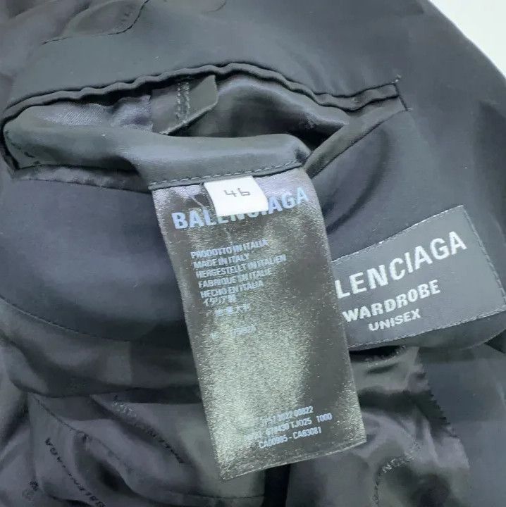 Balenciaga Balenciaga Black Loose Fit Suit Jacket Size US L / EU 52-54 / 3 - 4 Thumbnail