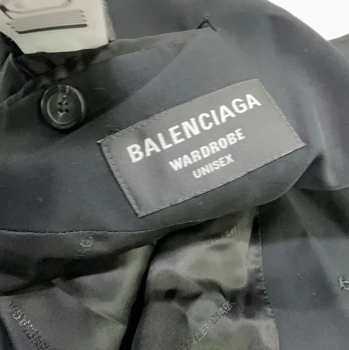 Balenciaga Balenciaga Black Loose Fit Suit Jacket Size US L / EU 52-54 / 3 - 8 Thumbnail