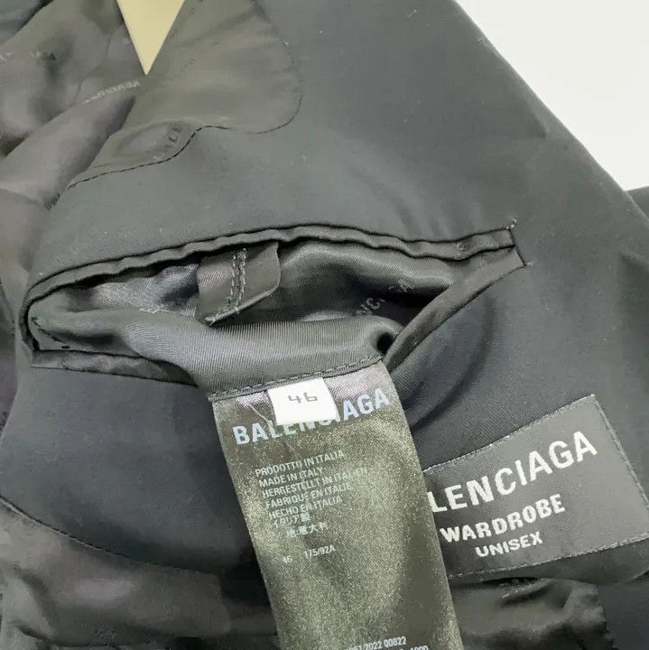 Balenciaga Balenciaga Black Loose Fit Suit Jacket Size US L / EU 52-54 / 3 - 6 Thumbnail