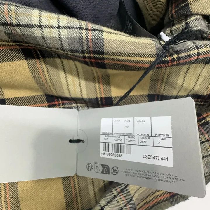 Balenciaga Balenciaga Green Checkered Long Sleeve Shirt Size US M / EU 48-50 / 2 - 4 Thumbnail