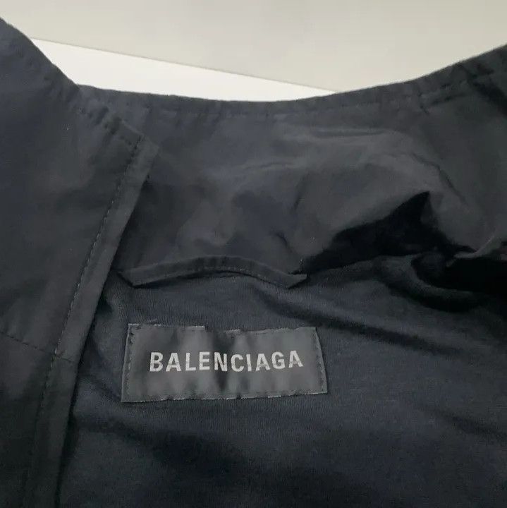 Balenciaga Balenciaga Black Printed Zip Collar Long Sleeve Jacket Size US L / EU 52-54 / 3 - 5 Thumbnail
