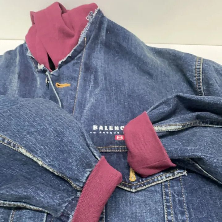 Balenciaga Balenciaga Men's Denim Hooded Jacket Size US M / EU 48-50 / 2 - 13 Thumbnail