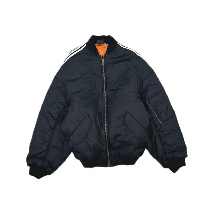 Balenciaga Balenciaga x Adidas Originals Black Zip Jacket Size US M / EU 48-50 / 2 - 2 Thumbnail