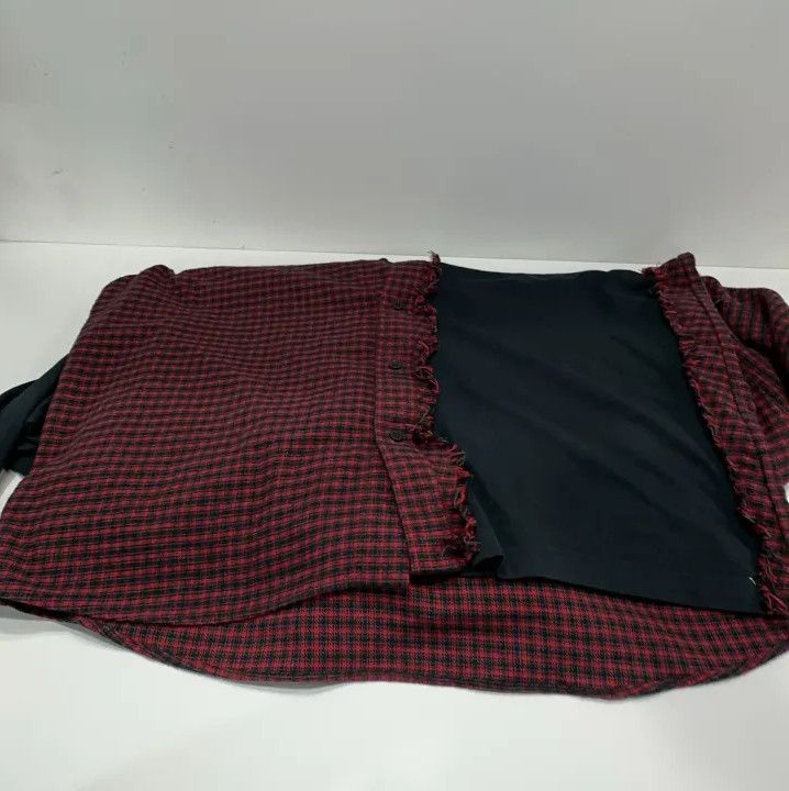 Balenciaga Contrast Check Long Sleeve Shirt