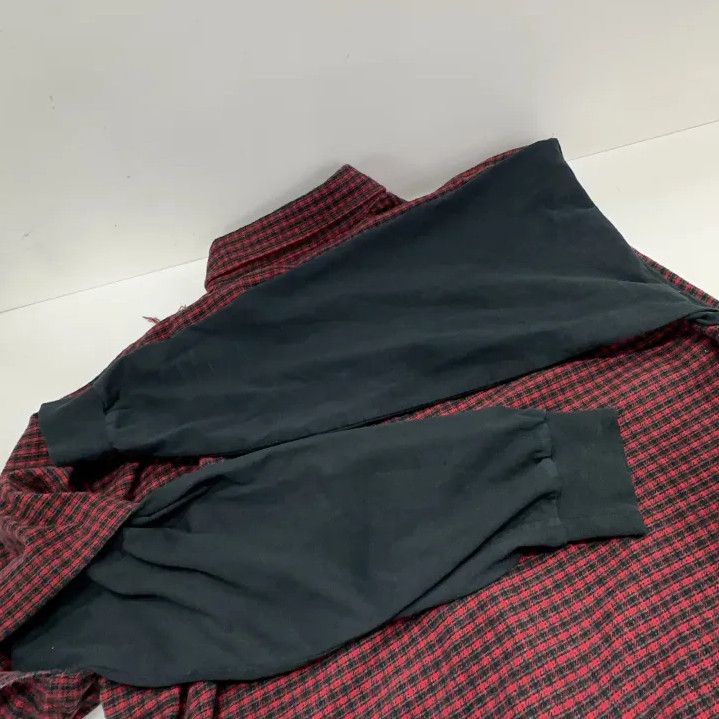 Balenciaga Contrast Check Long Sleeve Shirt