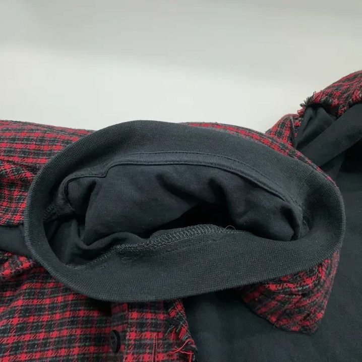 Balenciaga Contrast Check Long Sleeve Shirt