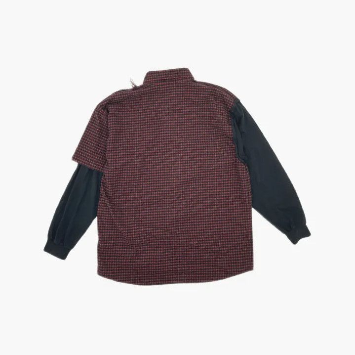 Balenciaga Contrast Check Long Sleeve Shirt