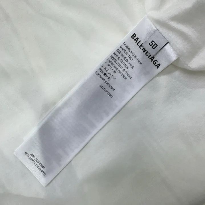 Balenciaga Balenciaga White Letter Print Zip Jacket Size US L / EU 52-54 / 3 - 6 Thumbnail