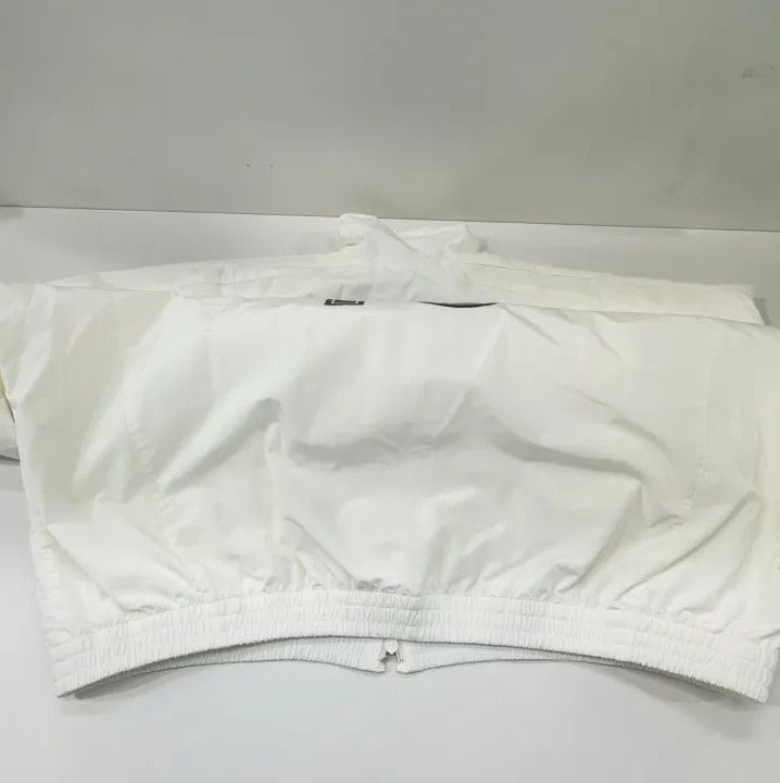 Balenciaga Balenciaga White Letter Print Zip Jacket Size US L / EU 52-54 / 3 - 8 Thumbnail