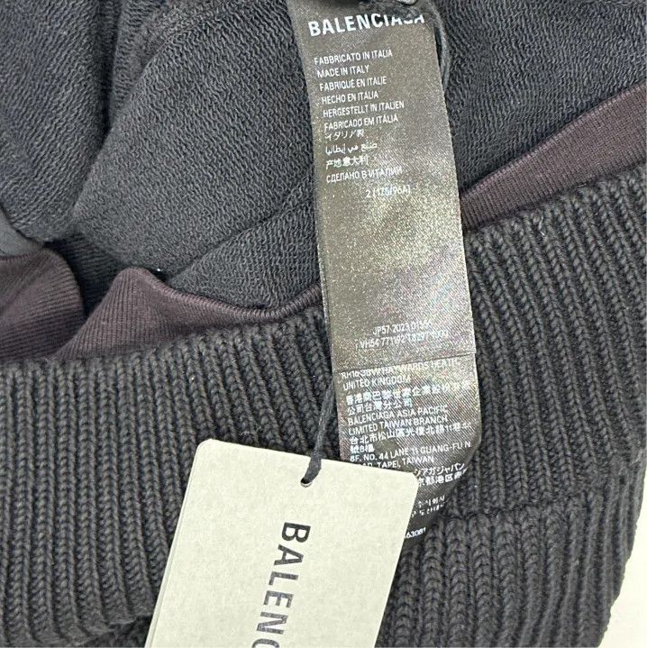 Balenciaga Balenciaga Black Long Sleeve Zipper Knitwear Size US M / EU 48-50 / 2 - 3 Thumbnail