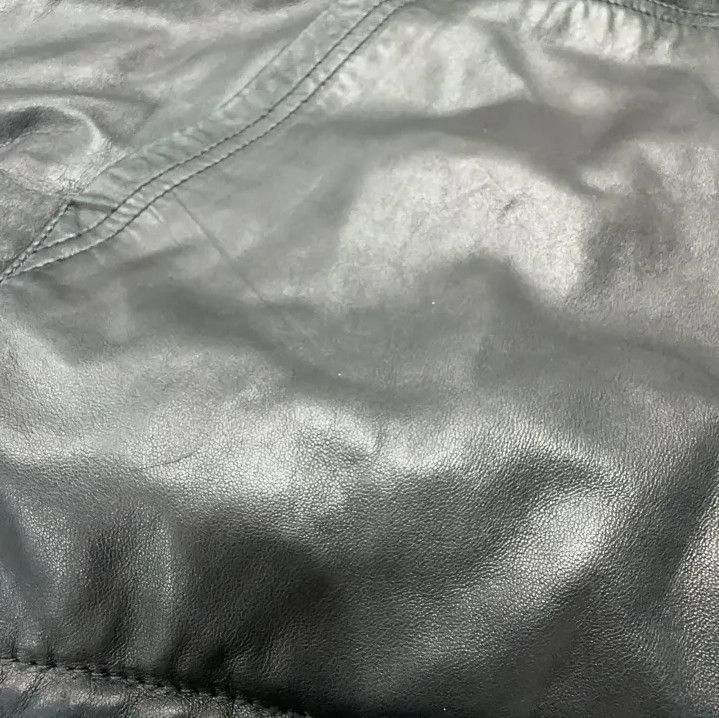 Balenciaga Balenciaga Black Hooded Leather Sweatshirt Size US M / EU 48-50 / 2 - 7 Thumbnail