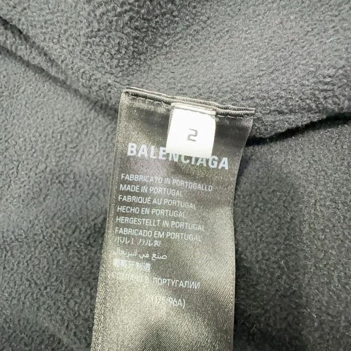 Balenciaga Balenciaga Black FW23 Logo Zip Hoodie Size US M / EU 48-50 / 2 - 5 Thumbnail