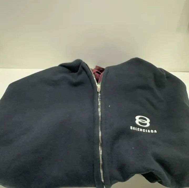 Balenciaga Balenciaga Logo-Print Hooded Jacket for Men Size US M / EU 48-50 / 2 - 13 Thumbnail