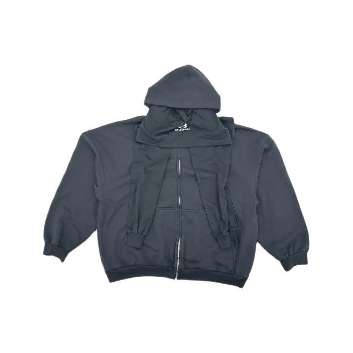 Balenciaga Balenciaga FW24 Logo Hoodie with Zip and Hood Size US L / EU 52-54 / 3 - 2 Thumbnail
