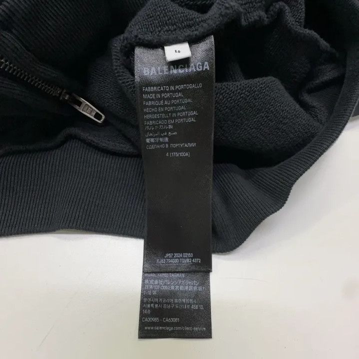 Balenciaga Balenciaga FW24 Logo Hoodie with Zip and Hood Size US L / EU 52-54 / 3 - 6 Thumbnail