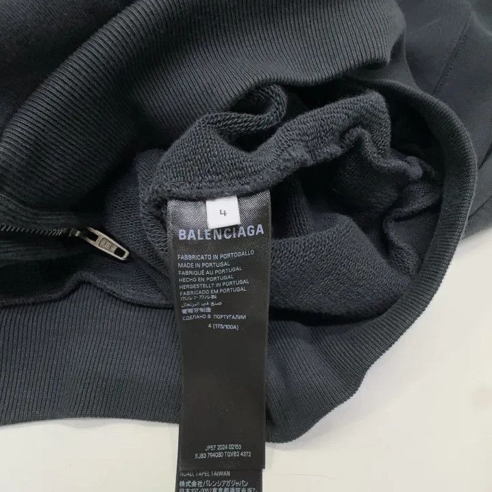 Balenciaga Balenciaga FW24 Logo Hoodie with Zip and Hood Size US L / EU 52-54 / 3 - 5 Thumbnail