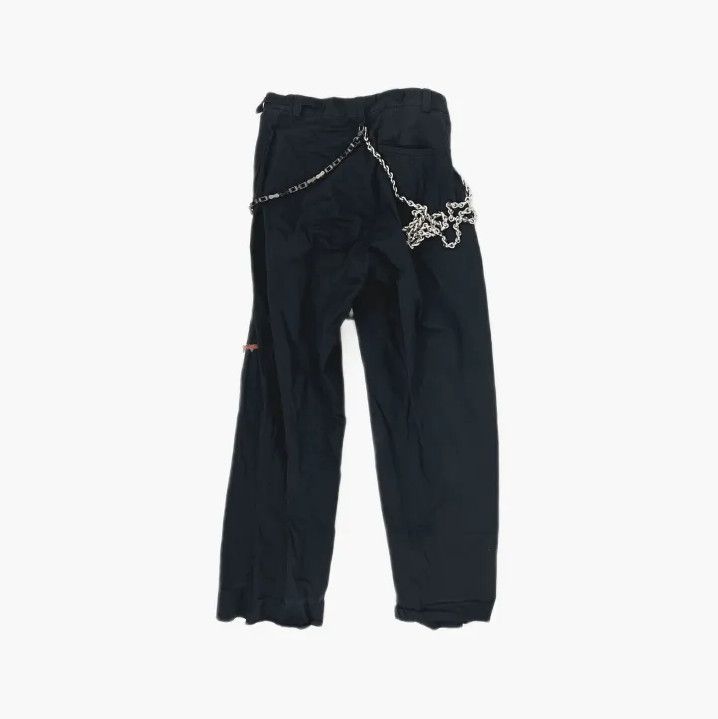 Balenciaga Balenciaga Black Rhinestone Detail Casual Pants Size US 26 / EU 42 - 3 Thumbnail