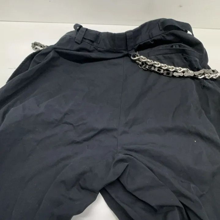 Balenciaga Balenciaga Black Rhinestone Detail Casual Pants Size US 26 / EU 42 - 8 Thumbnail