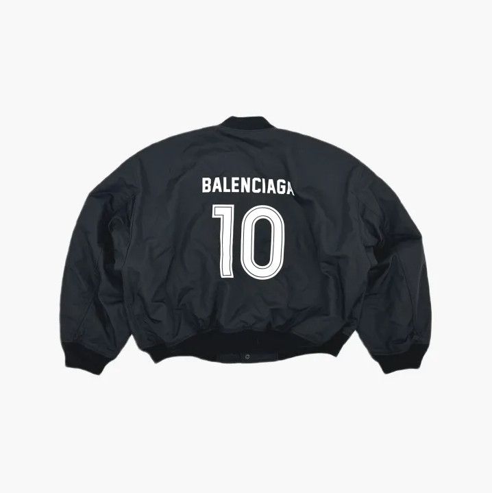 Balenciaga Balenciaga Black Soccer Team Jacket for Men Size US M / EU 48-50 / 2 - 3 Thumbnail