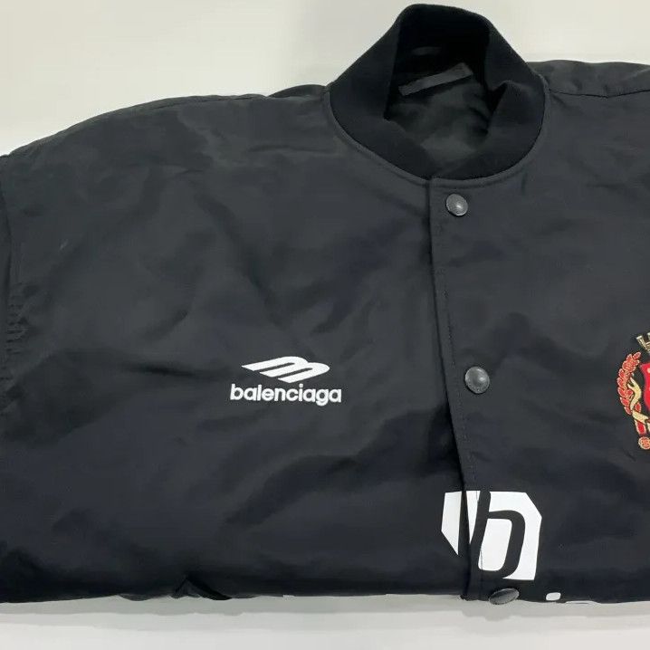 Balenciaga Balenciaga Black Soccer Team Jacket for Men Size US M / EU 48-50 / 2 - 8 Thumbnail