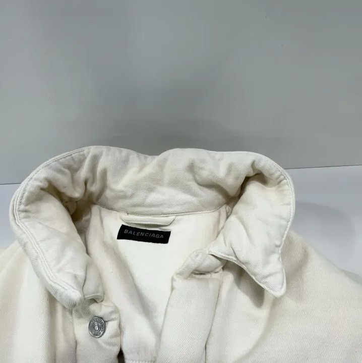 Balenciaga Balenciaga White Oversized Button-Up Jacket Size US L / EU 52-54 / 3 - 7 Thumbnail