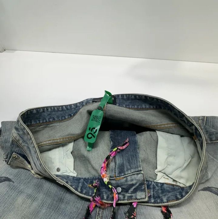 Balenciaga Balenciaga FW24 Logo Long Denim Pants Size US 33 - 7 Thumbnail