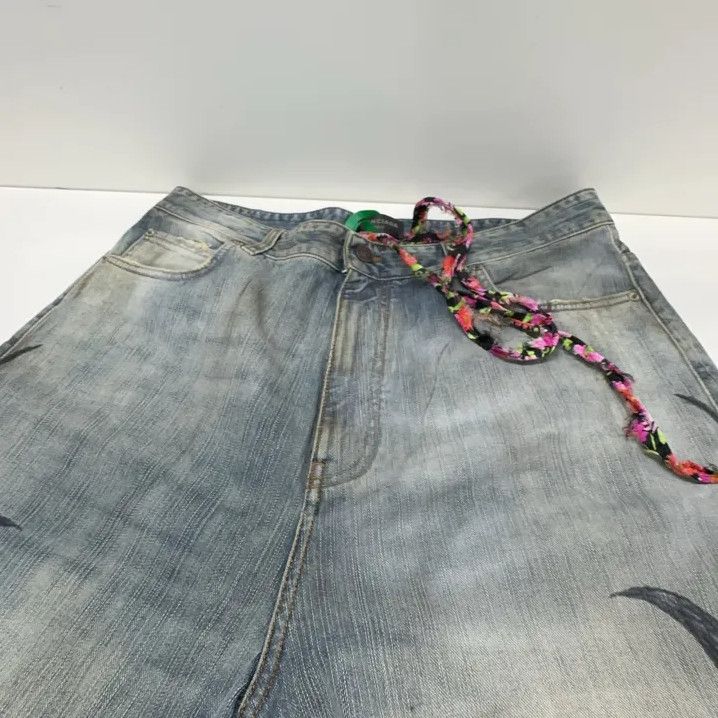Balenciaga Balenciaga FW24 Logo Long Denim Pants Size US 33 - 8 Thumbnail
