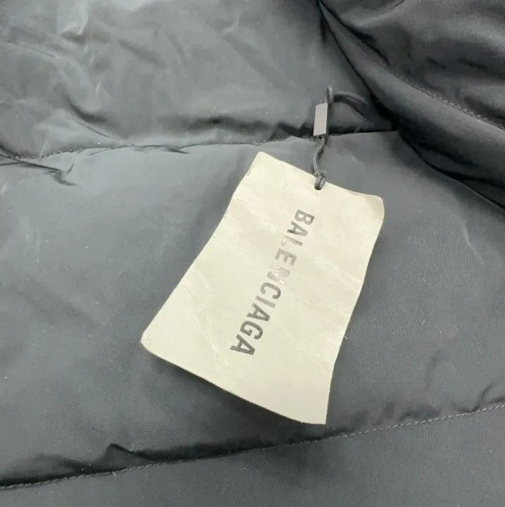Balenciaga Balenciaga Black Zip-Up Puffer Jacket for Men Size US XS / EU 42 / 0 - 9 Thumbnail