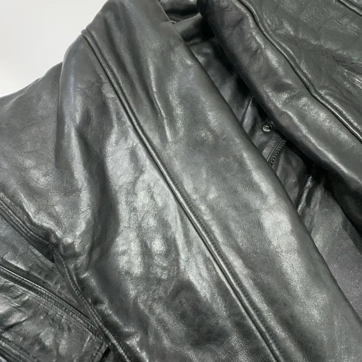 Balenciaga Balenciaga Black Long Sleeve Leather Jacket Size US L / EU 52-54 / 3 - 7 Thumbnail