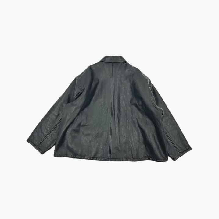 Balenciaga Balenciaga Black Long Sleeve Leather Jacket Size US L / EU 52-54 / 3 - 3 Thumbnail