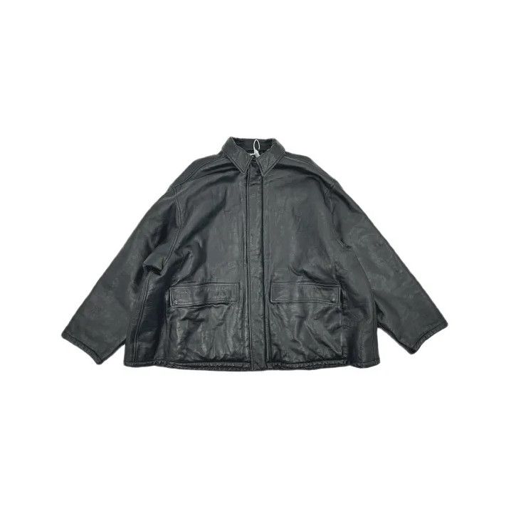 Balenciaga Balenciaga Black Long Sleeve Leather Jacket Size US L / EU 52-54 / 3 - 2 Thumbnail