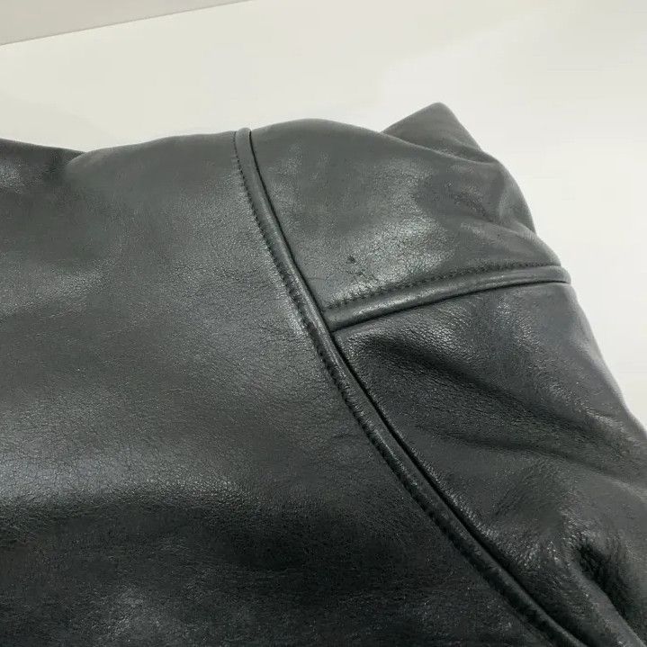 Balenciaga Balenciaga Black Long Sleeve Leather Jacket Size US L / EU 52-54 / 3 - 8 Thumbnail
