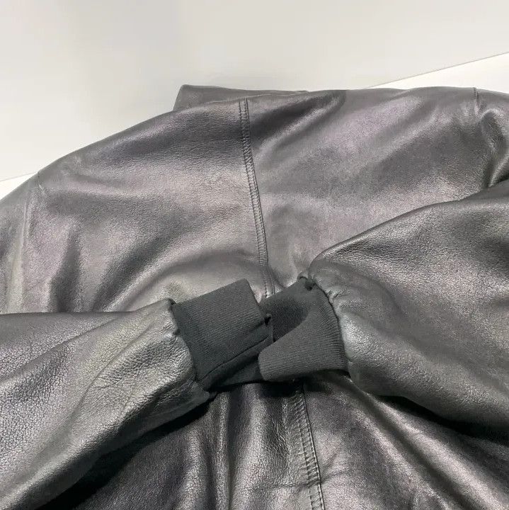 Balenciaga Balenciaga Black Oversized Leather Jacket Size US S / EU 44-46 / 1 - 16 Thumbnail