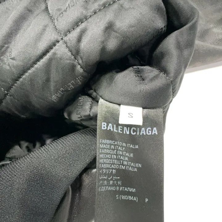 Balenciaga Balenciaga Black Oversized Leather Jacket Size US S / EU 44-46 / 1 - 4 Thumbnail