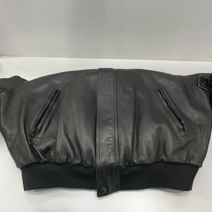 Balenciaga Balenciaga Black Oversized Leather Jacket Size US S / EU 44-46 / 1 - 11 Thumbnail