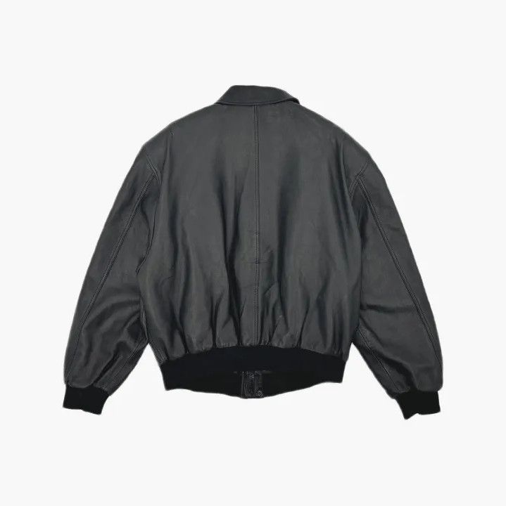 Balenciaga Balenciaga Black Oversized Leather Jacket Size US S / EU 44-46 / 1 - 3 Thumbnail