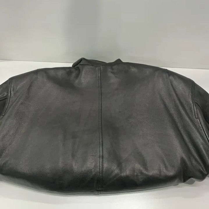 Balenciaga Balenciaga Black Oversized Leather Jacket Size US S / EU 44-46 / 1 - 17 Thumbnail