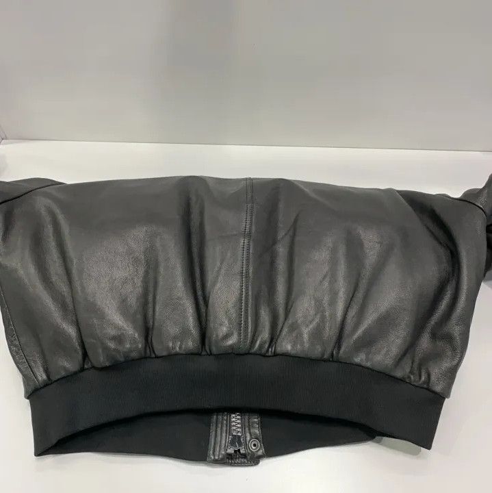 Balenciaga Balenciaga Black Oversized Leather Jacket Size US S / EU 44-46 / 1 - 18 Thumbnail