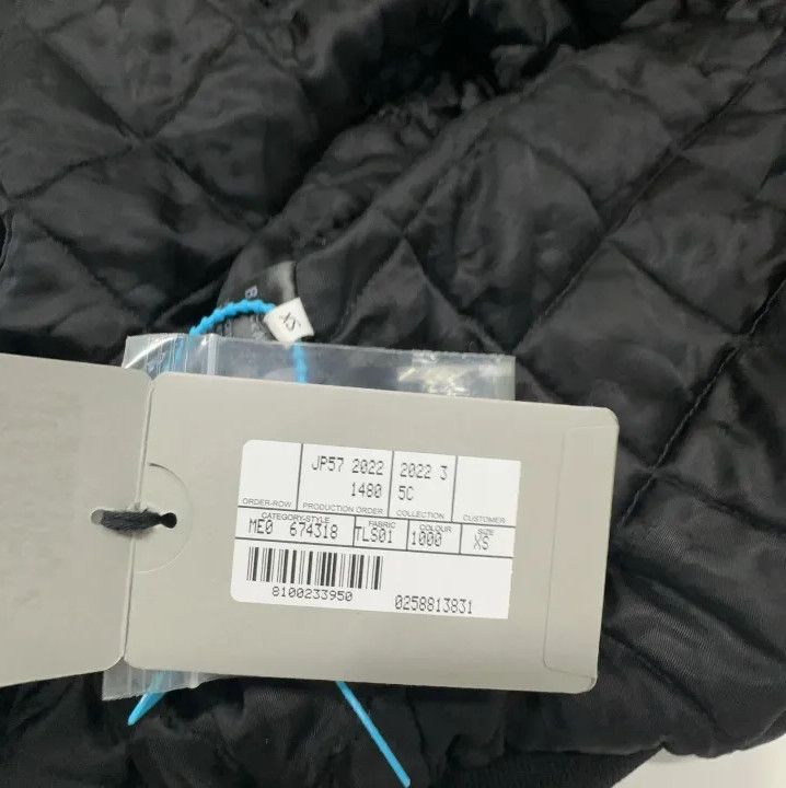 Balenciaga Black Logo Leather Bomber Jacket