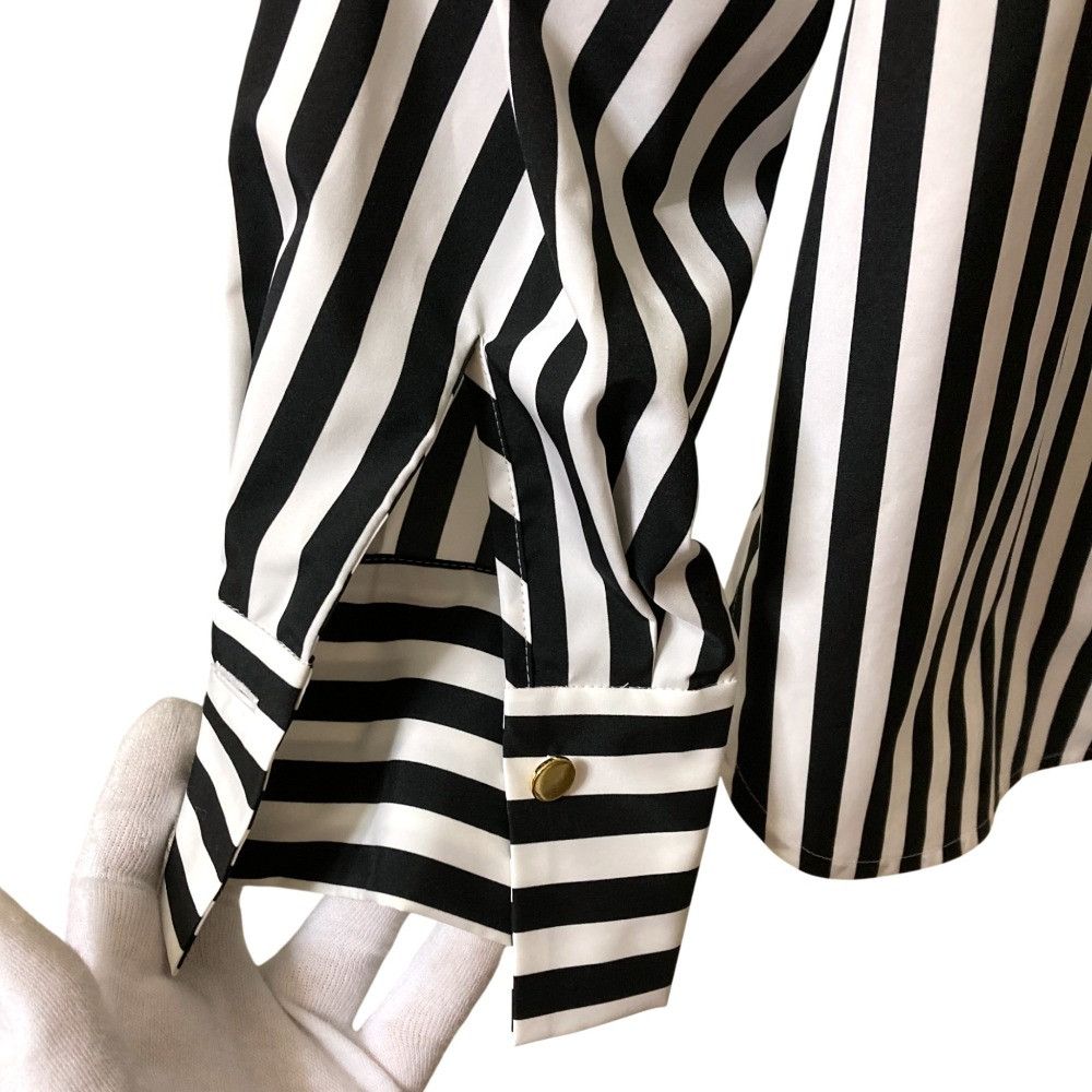 Other Other Grace Class Tafta Stripe Blouse Others Tops 0225141402 DUTY FREE for USA Size ONE SIZE - 8 Thumbnail